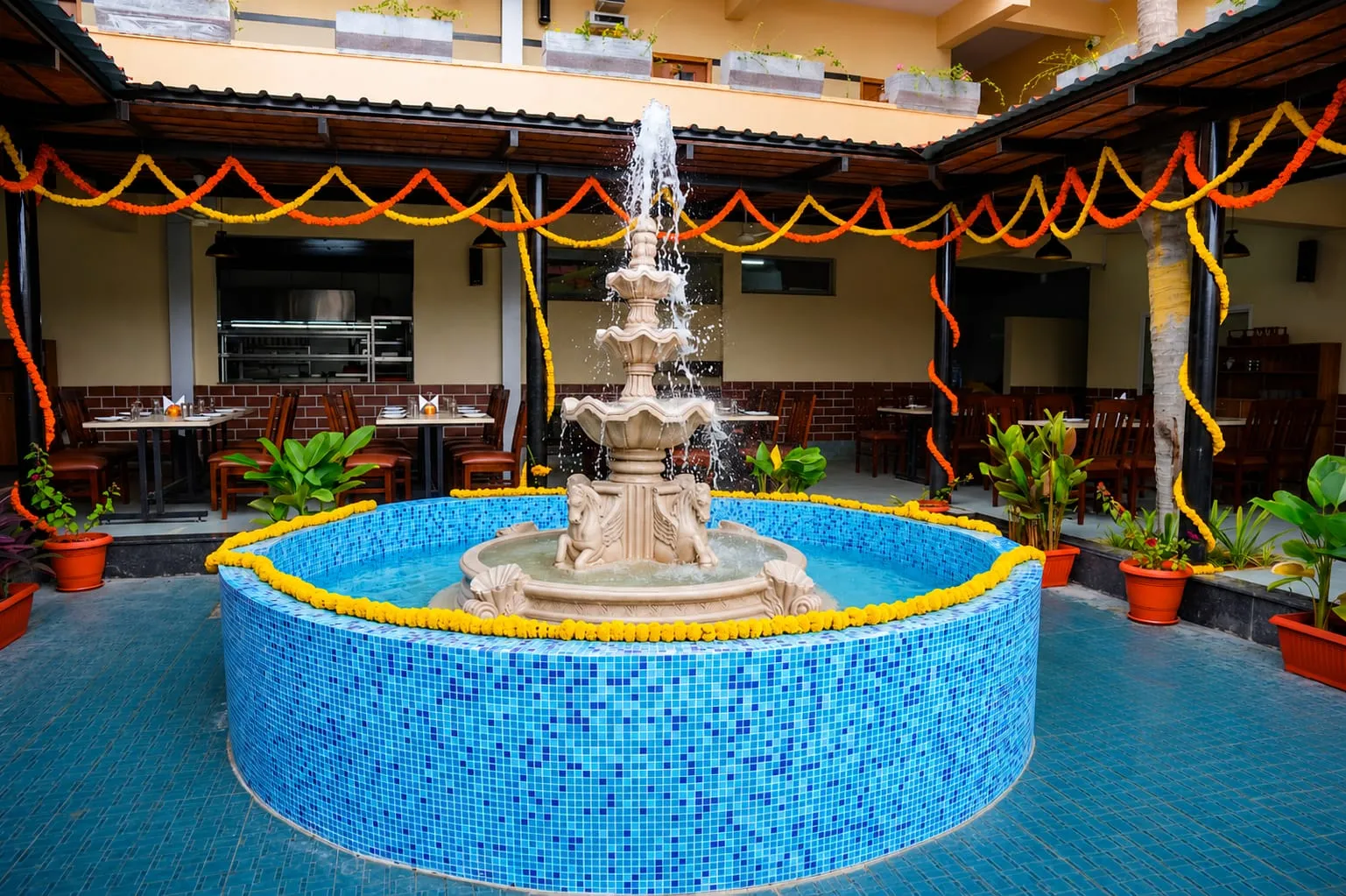 Courtyard Fountain & Estate